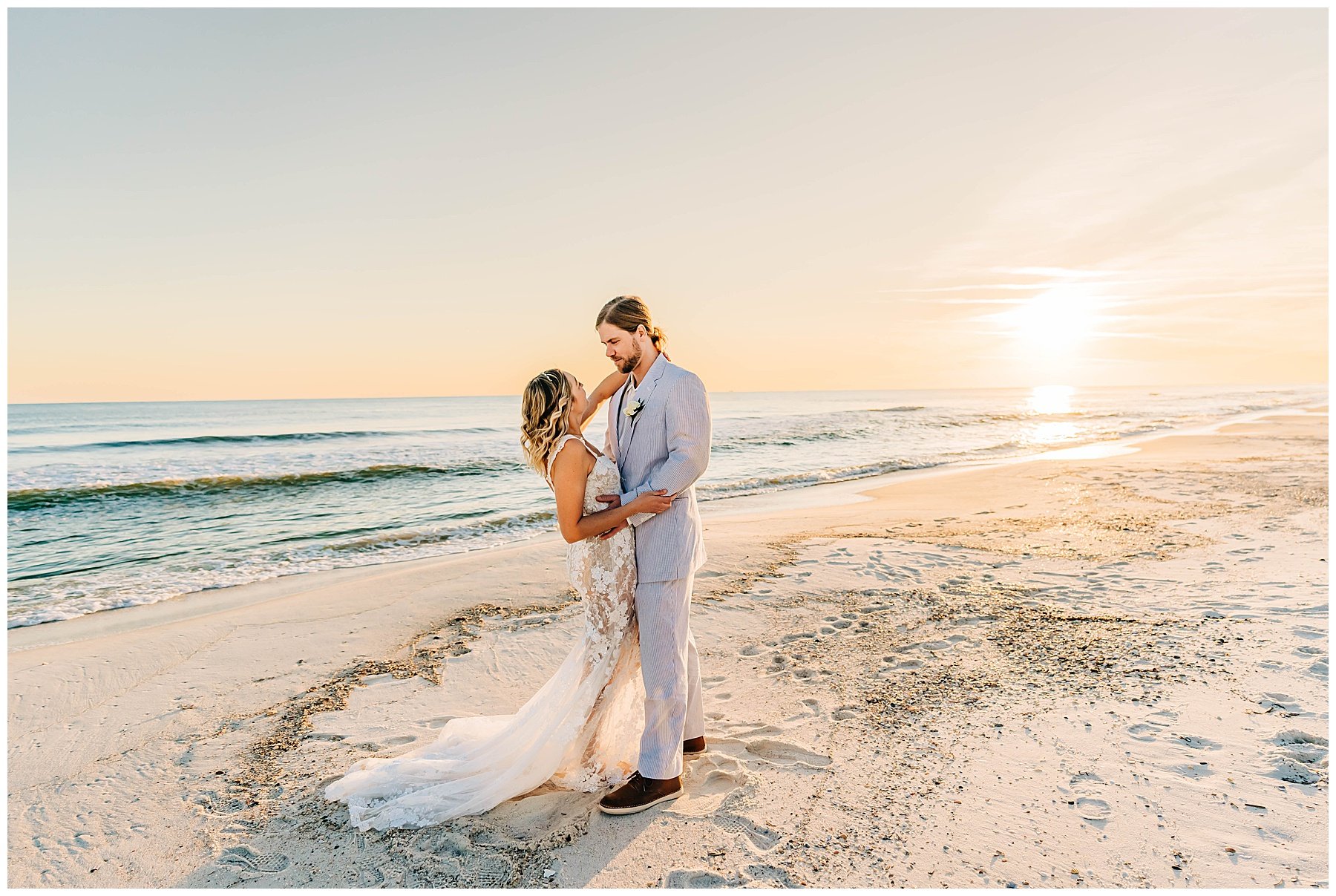 Sunset beach weddings by Southern Beach Weddings